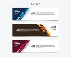 modelo de vetor abstrato banner design. conjunto de vetor isolado de fundo de banner para impressão, exibição, promoção.