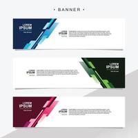 modelo de vetor abstrato banner design. conjunto de vetor isolado de fundo de banner para impressão, exibição, promoção.