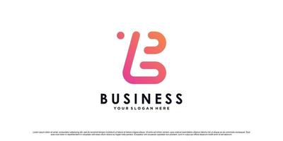 modelo de design de logotipo de letra b para negócios ou pessoal com vetor premium de conceito moderno exclusivo