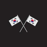 logotipo da bandeira da coreia do sul vetor