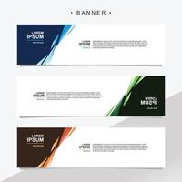 modelo de vetor abstrato banner design. conjunto de vetor isolado de fundo de banner para impressão, exibição, promoção.