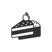 ícones de bolo de chocolate simbolizam elementos vetoriais para infográfico web vetor