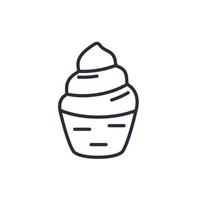 ícones de iogurte congelado simbolizam elementos vetoriais para infográfico web vetor