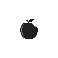 logotipo da fruta da maçã vetor