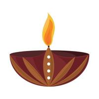 celebração da luz de diwali vetor