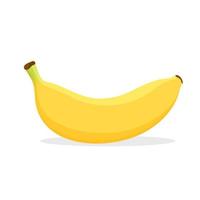 banana amarela em branco vetor