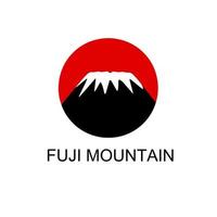 gráfico de ilustração vetorial do modelo de logotipo montanha fuji perfeito para o símbolo do ícone do conceito japonês vetor