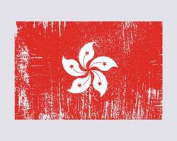 vetor de bandeira de hong kong