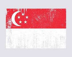 vetor de bandeira de singapura