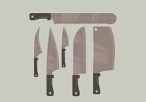 Coleção de faca de cortador de vetores