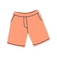 shorts esportivos. roupas modernas para homens e mulheres. ilustração vetorial plana isolada no fundo branco vetor