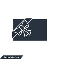 ilustração em vetor logotipo ícone cartão presente. usando para comemorar ou modelo de símbolo de festival especial para coleção de design gráfico e web