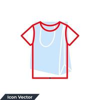 camisa ícone logotipo ilustração vetorial. modelo de símbolo de camiseta para coleção de design gráfico e web vetor