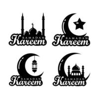 logotipo do pacote ramadã vetor