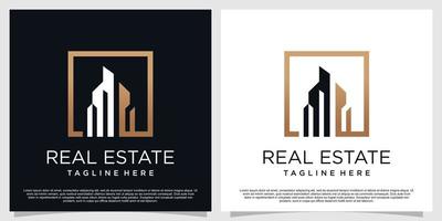 design de logotipo imobiliário com conceito criativo premium vector parte 4