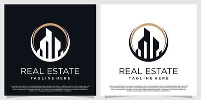 design de logotipo imobiliário com conceito criativo de vetor premium parte 1