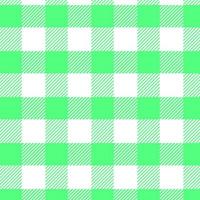 xadrez xadrez em textura de tecido verde e white.seamless para impressão. vetor
