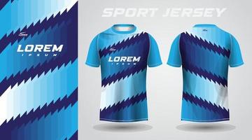 design de camisa esportiva de camiseta azul vetor