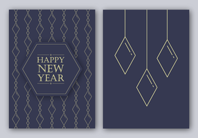 Livre Feliz Ano Novo Cartão Vector