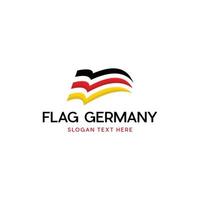 bandeira do logotipo de celebração da alemanha vetor