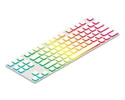 dispositivo de teclado branco isométrico vetor