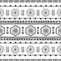 padrão sem emenda navajo. fundo ikat com textura de design tradicional vetor