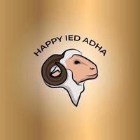 ícone feliz ied adha vetor