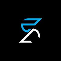 zc letter logo design criativo com gráfico vetorial, zc logotipo simples e moderno. vetor