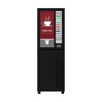 bebida de negócios de ícone de vetor de café máquina de venda automática. compre bebidas com dispensador automático de alimentos. serviço público vender lanche