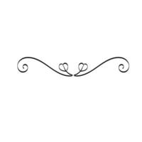 design de ornamento de casamento para impressão vetor