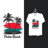 design de camiseta de praia. vetor