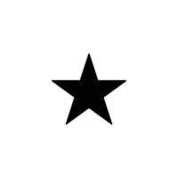 ícone de estrela com cor preta. eps 10. vetor