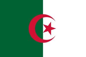 bandeira argélia ilustração vetorial símbolo ícone do país nacional. liberdade nação bandeira argélia independência patriotismo celebração desenhar governo oficial internacional objeto simbólico cultura vetor