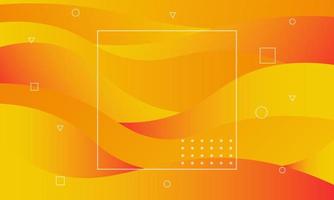 abstrato colorido com efeito dinâmico gradiente. padrão moderno, estilo de onda de água laranja. papel de parede adequado, banner, plano de fundo, cartão, ilustração de livro, página de destino, presente, capa vetor