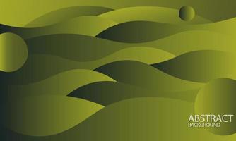 estilo de onda de água verde abstrato. efeito dinâmico gradiente. círculo padrão moderno. papel de parede adequado, banner, plano de fundo, cartão, ilustração de livro, página de destino, presente, capa vetor