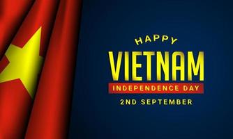 projeto de plano de fundo do dia da independência do vietnã. vetor
