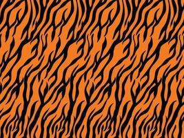 fundo de coleção de moda de estampa de animal de pele de tigre fundo de padrão de animal de estimação sem costura safári zoológico vetor