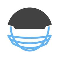 ícone de glifo azul e preto de homem de esportes vetor