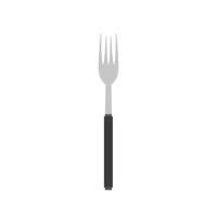 garfo ilustração vetorial ícone faca projeto talheres. cozinhando símbolo talheres silueta utensílio de cozinha equipamentos ferramenta. garfo de sinal de objeto de café da manhã de metal vetor