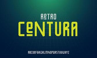 vetor de alfabeto de letra de fonte de tipo de letra vintage retro centura para projeto de cartaz ou filme