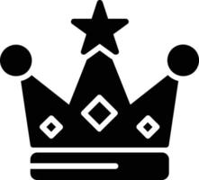ícone de glifo de coroa vetor