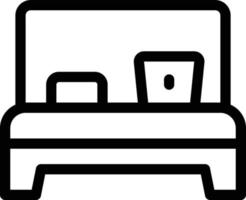 ilustração vetorial de cama em ícones de símbolos.vector de qualidade background.premium para conceito e design gráfico. vetor