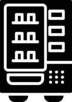 ícone de glifo de máquina de venda automática vetor