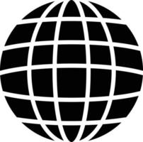 ícone de glifo do mundo vetor