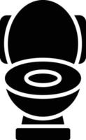 ícone de glifo de banheiro vetor