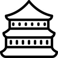 ilustração vetorial de pagode em ícones de símbolos.vector de qualidade background.premium para conceito e design gráfico. vetor