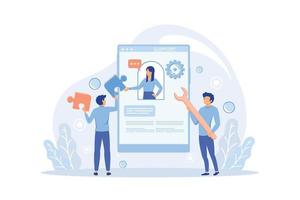 página de suporte do site de perguntas frequentes, página de guias. perguntas ou perguntas e respostas frequentes, suporte ao cliente ou ao cliente, informações sobre produtos e serviços ilustração de design moderno plano vetor