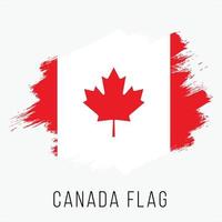 bandeira de vetor grunge canadá