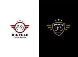 modelo de design de logotipo de bicicleta minimalista. vetor de emblema de bicicleta elétrica.