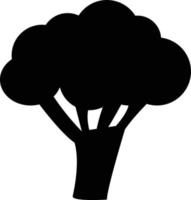 ícone de brócolis. sinal de nutrição. símbolo vegetal de couve-flor. logotipo de comida vegetariana. estilo plano. vetor